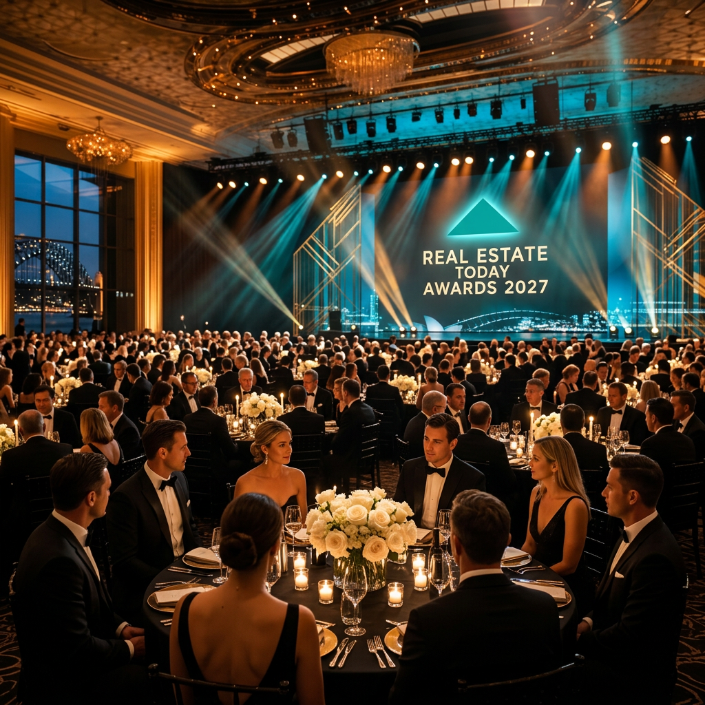 A packed industry awards room at Cruise Bar, Sydney Harbour